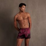 Lunya x Rosandich Men's Washable Silk Boxer - #Rouge Reverie